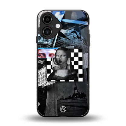 aesthetic mona lisa art back phone cover | glass case for iphone 16