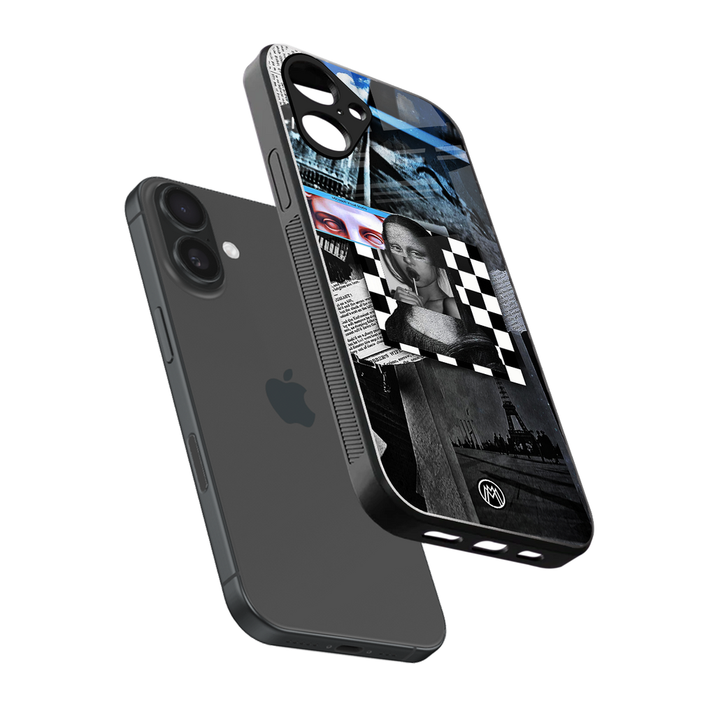 aesthetic mona lisa art back phone cover | glass case for iphone 16