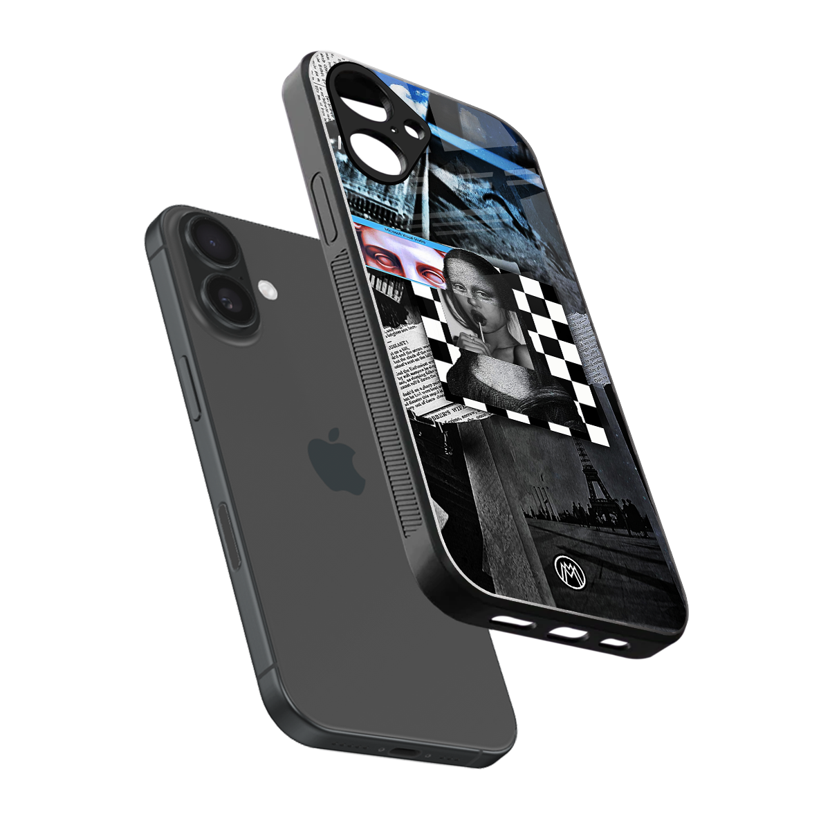 aesthetic mona lisa art back phone cover | glass case for iphone 16