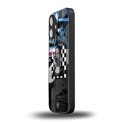 aesthetic mona lisa art back phone cover | glass case for iphone 16