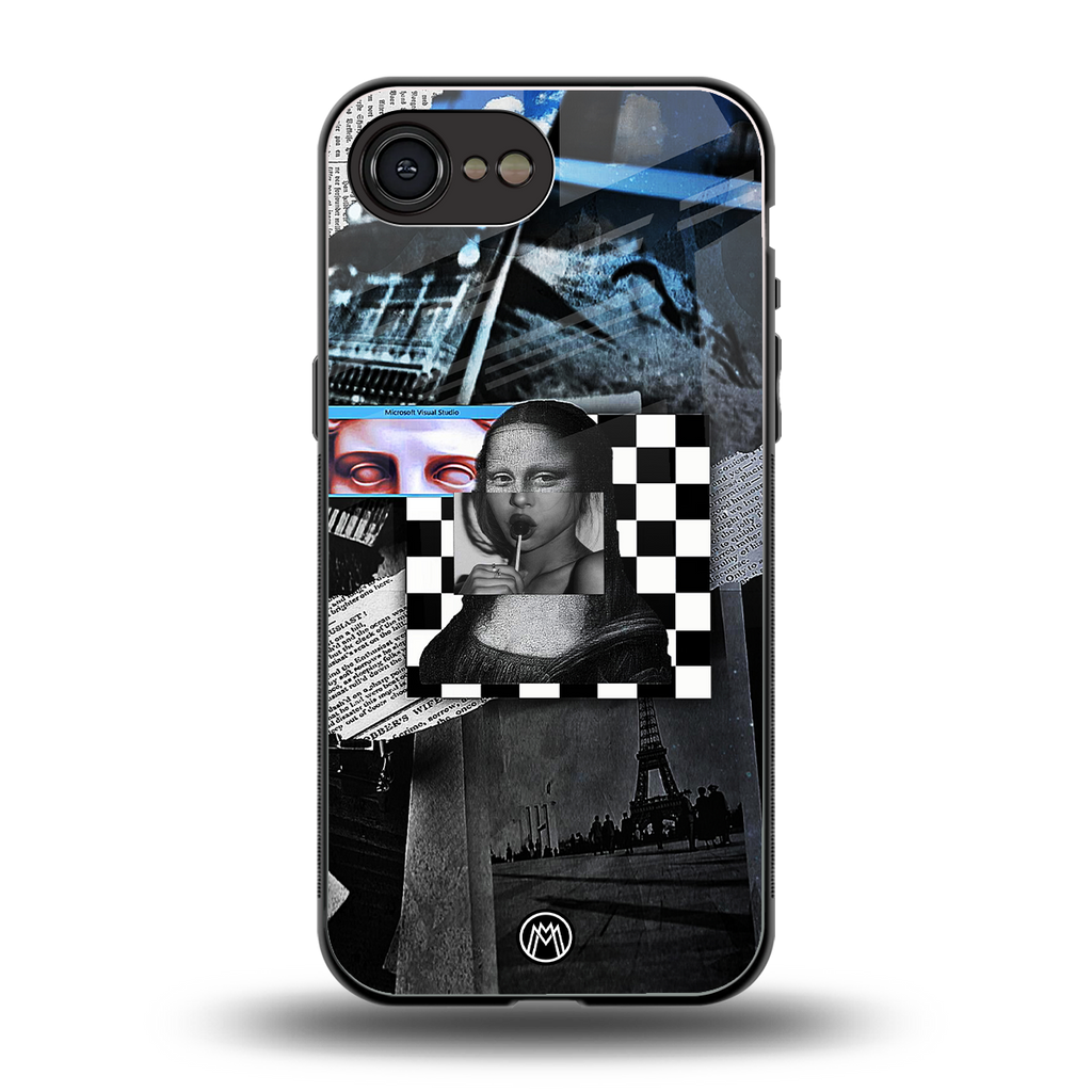 aesthetic mona lisa art back phone cover | glass case for iphone 16e