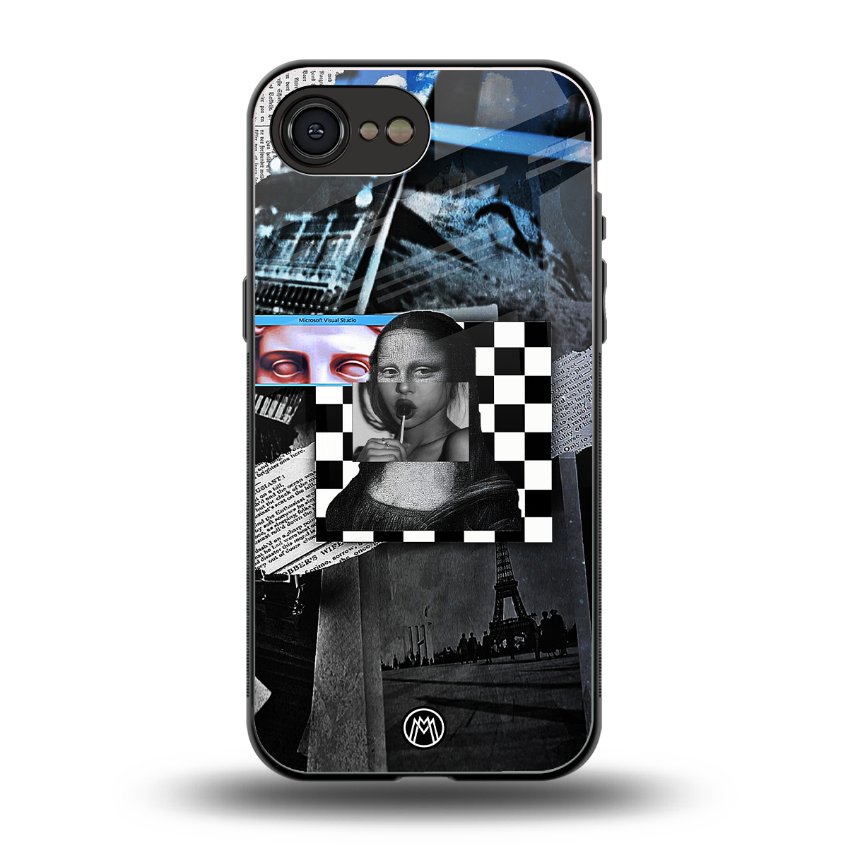 aesthetic mona lisa art back phone cover | glass case for iphone 16e