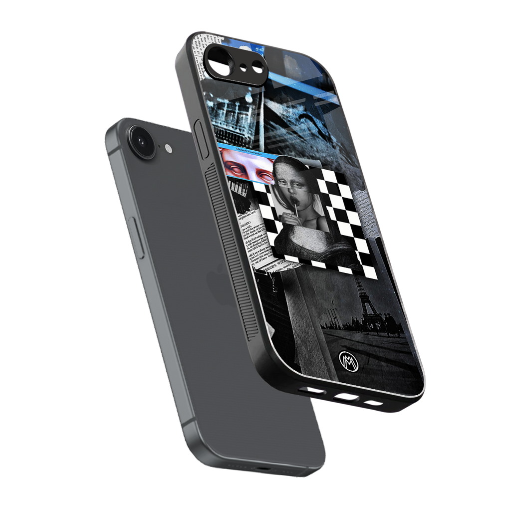 aesthetic mona lisa art back phone cover | glass case for iphone 16e