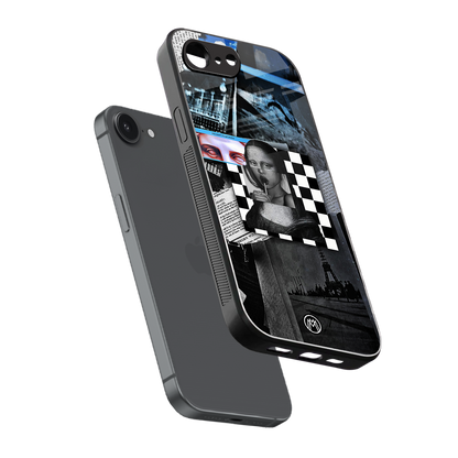 aesthetic mona lisa art back phone cover | glass case for iphone 16e