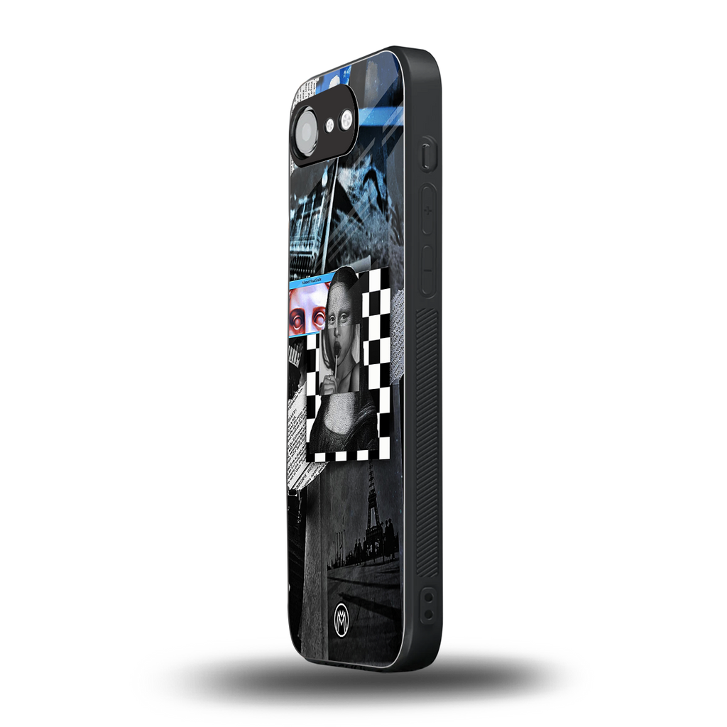 aesthetic mona lisa art back phone cover | glass case for iphone 16e