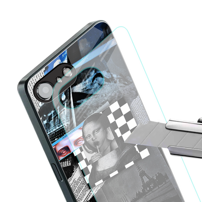 aesthetic mona lisa art back phone cover | glass case for iphone 16e