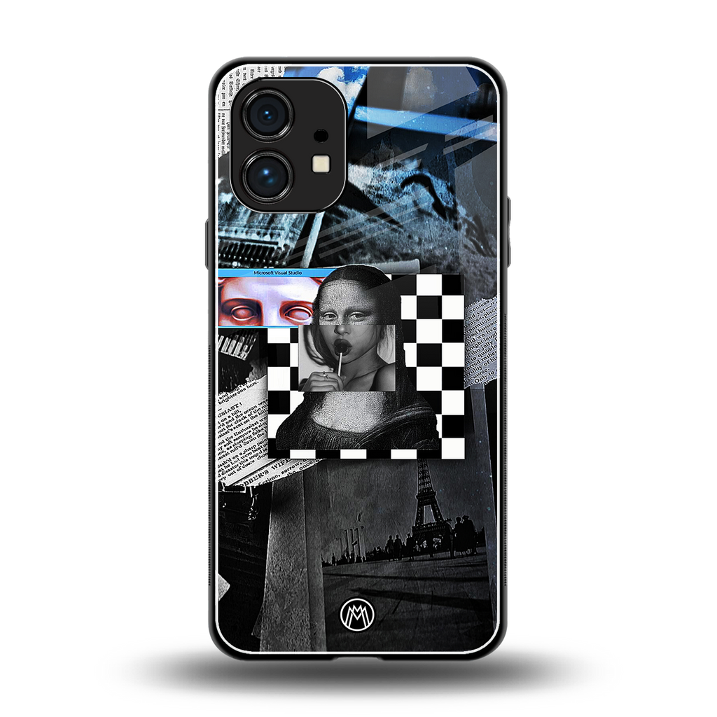 aesthetic mona lisa art back phone cover | glass case for nothing phone 1