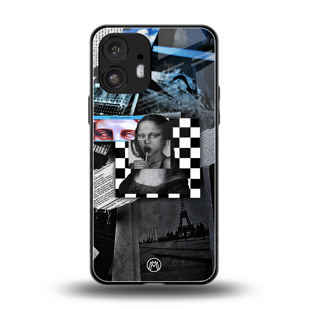 aesthetic mona lisa art back phone cover | glass case for nothing phone 2