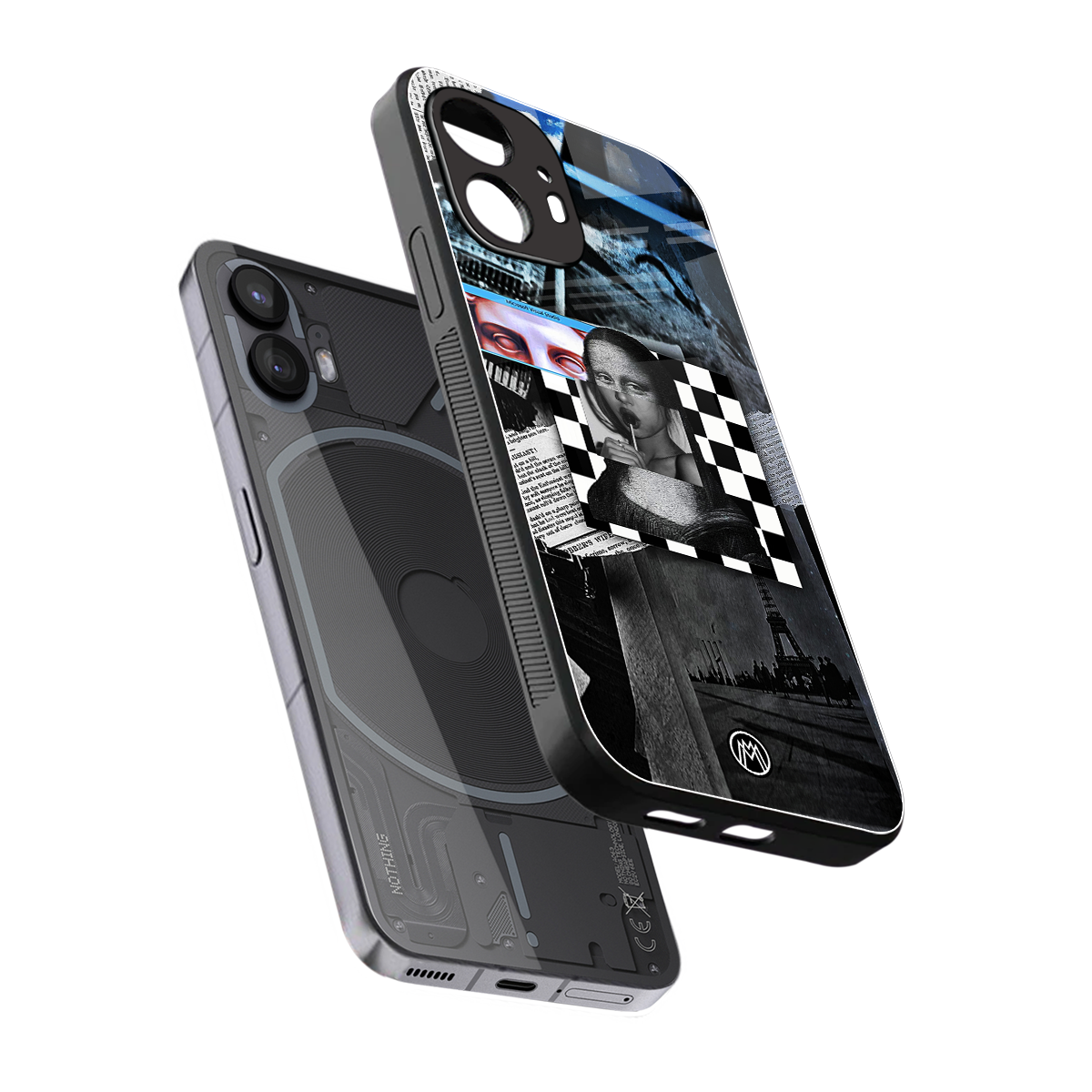 aesthetic mona lisa art back phone cover | glass case for nothing phone 2