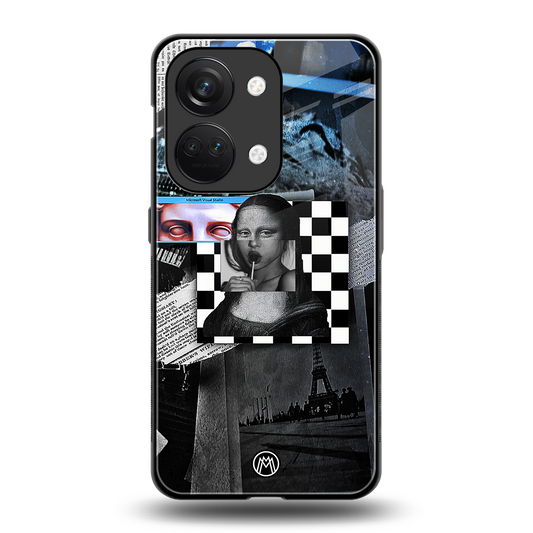 aesthetic mona lisa art back phone cover | glass case for oneplus nord 3