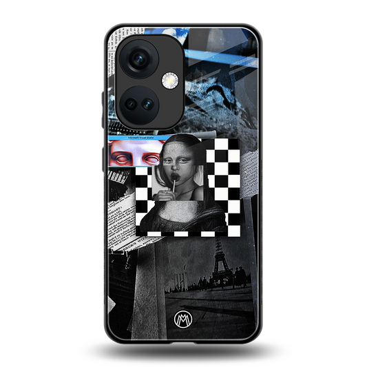 aesthetic mona lisa art back phone cover | glass case for oneplus nord ce 3