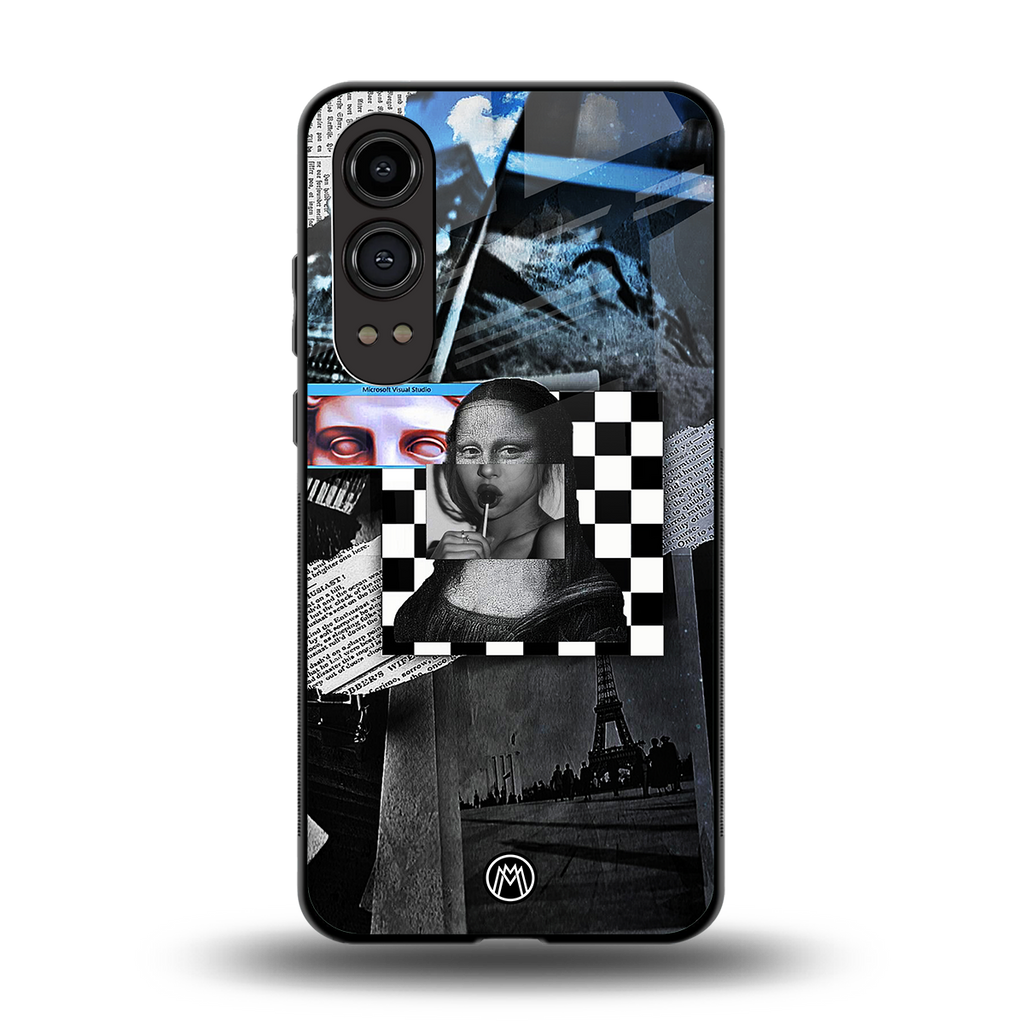 aesthetic mona lisa art back phone cover | glass case for oneplus nord ce 4 lite