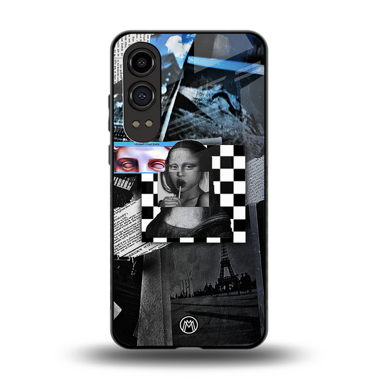aesthetic mona lisa art back phone cover | glass case for oneplus nord ce 4 lite