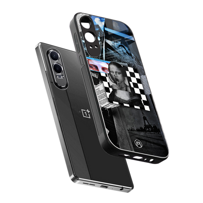aesthetic mona lisa art back phone cover | glass case for oneplus nord ce 4 lite