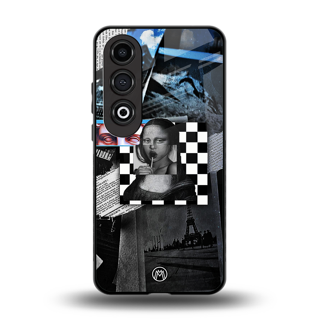 aesthetic mona lisa art back phone cover | glass case for oneplus nord ce 4