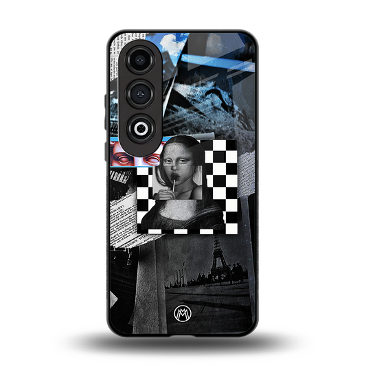 aesthetic mona lisa art back phone cover | glass case for oneplus nord ce 4