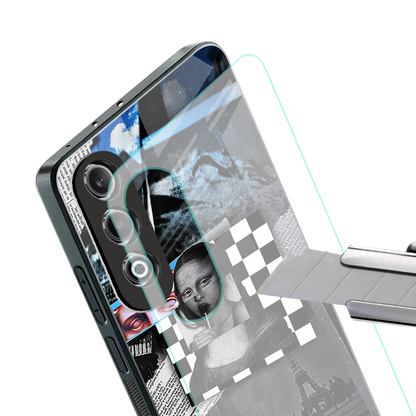 aesthetic mona lisa art back phone cover | glass case for oneplus nord ce 4