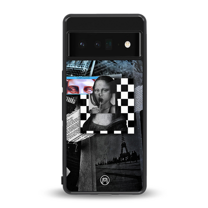 aesthetic mona lisa art back phone cover | glass case for google pixel 6 pro
