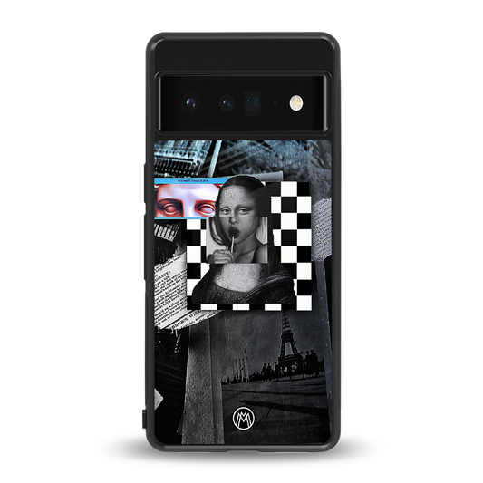 aesthetic mona lisa art back phone cover | glass case for google pixel 6 pro
