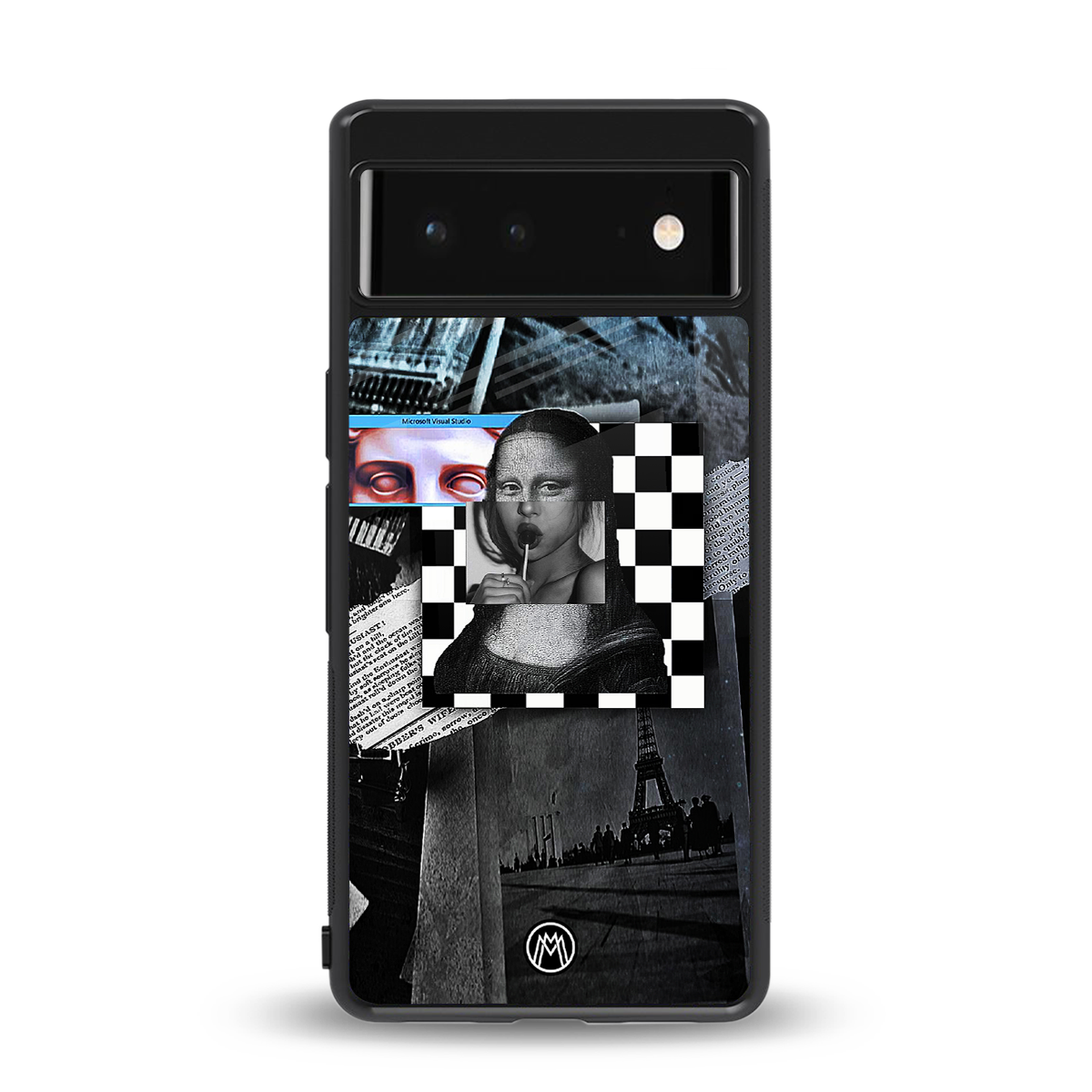 aesthetic mona lisa art back phone cover | glass case for google pixel 6
