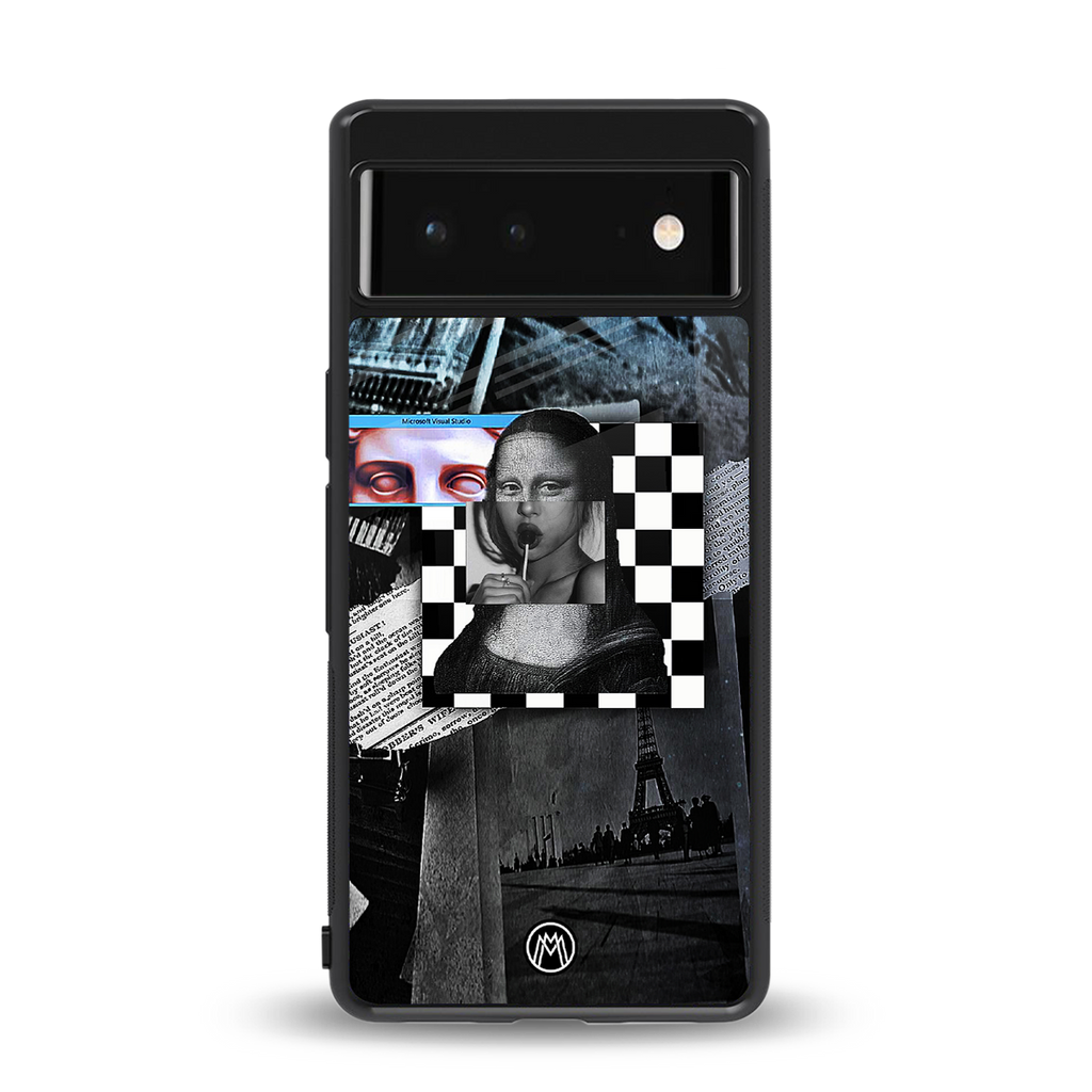 aesthetic mona lisa art back phone cover | glass case for Google Pixel 6A