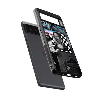 aesthetic mona lisa art back phone cover | glass case for google pixel 6