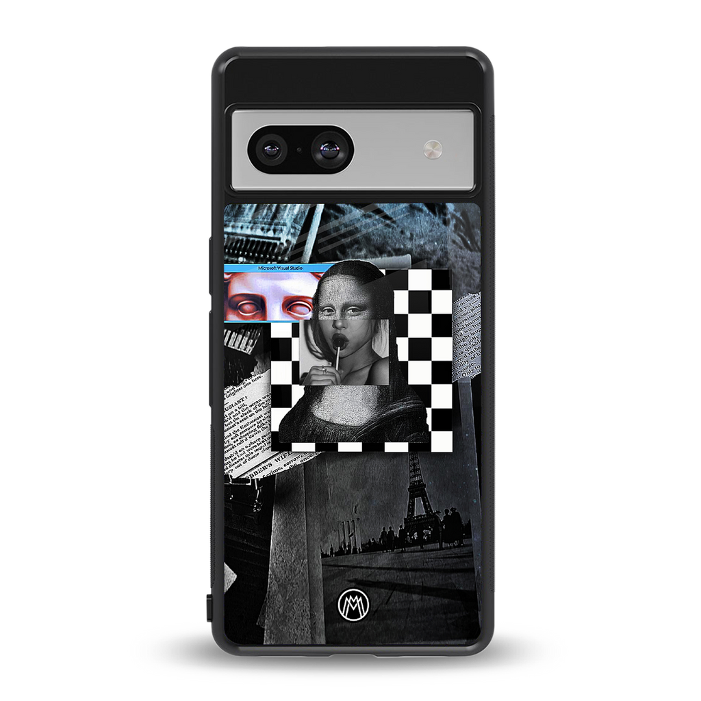 aesthetic mona lisa art back phone cover | glass case for Google Pixel 7