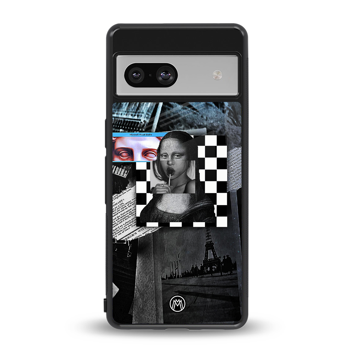 aesthetic mona lisa art back phone cover | glass case for Google Pixel 7