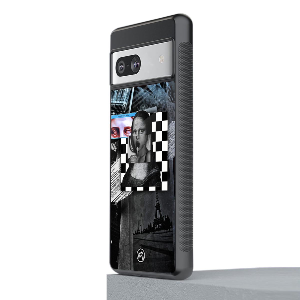 aesthetic mona lisa art back phone cover | glass case for Google Pixel 7