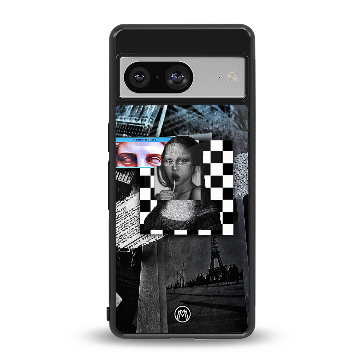 aesthetic mona lisa art back phone cover | glass case for Google Pixel 8