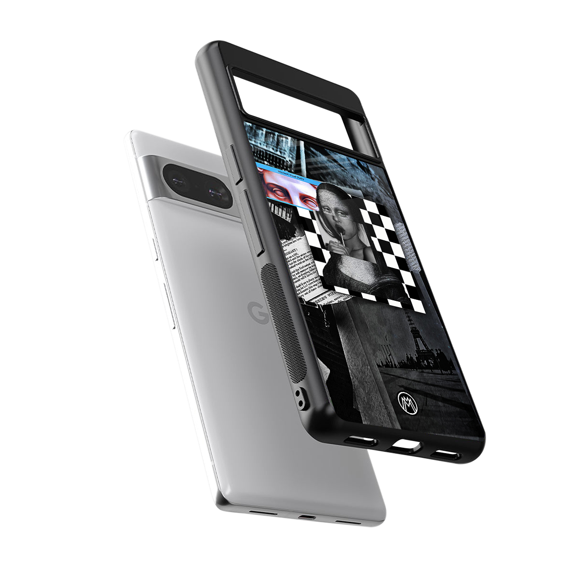 aesthetic mona lisa art back phone cover | glass case for Google Pixel 8