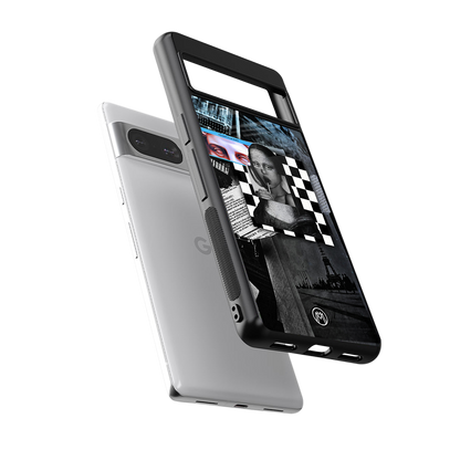 aesthetic mona lisa art back phone cover | glass case for Google Pixel 8