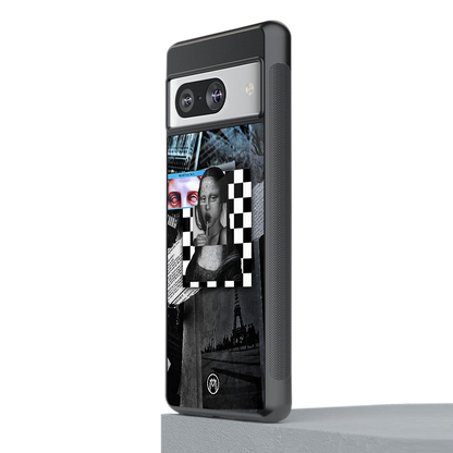 aesthetic mona lisa art back phone cover | glass case for Google Pixel 8
