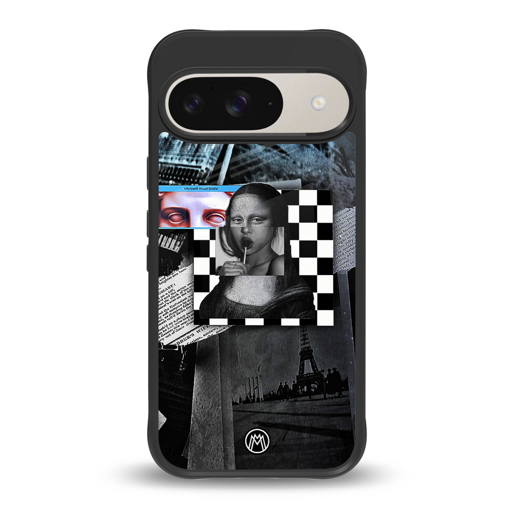 aesthetic mona lisa art back phone cover | glass case for google pixel 9