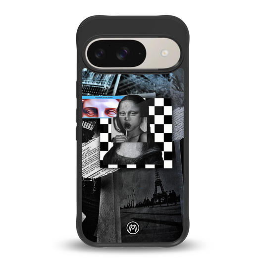 aesthetic mona lisa art back phone cover | glass case for google pixel 9