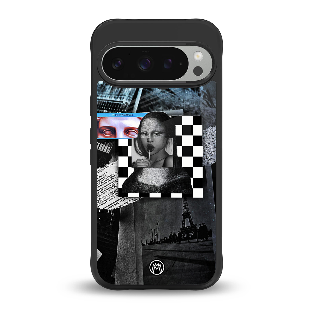 aesthetic mona lisa art back phone cover | glass case for google pixel 9 pro xl
