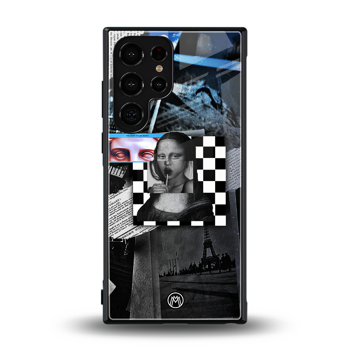 aesthetic mona lisa art back phone cover | glass case for samsung galaxy s24 ultra