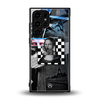 aesthetic mona lisa art back phone cover | glass case for samsung galaxy s24 ultra