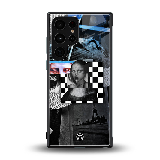 aesthetic mona lisa art back phone cover | glass case for samsung galaxy s24 ultra