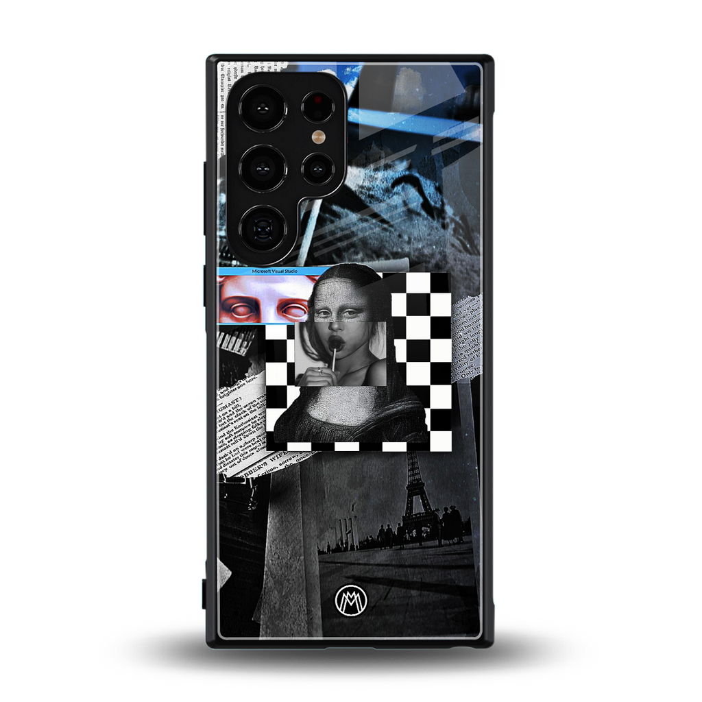 aesthetic mona lisa art back phone cover | glass case for samsung galaxy s23 ultra