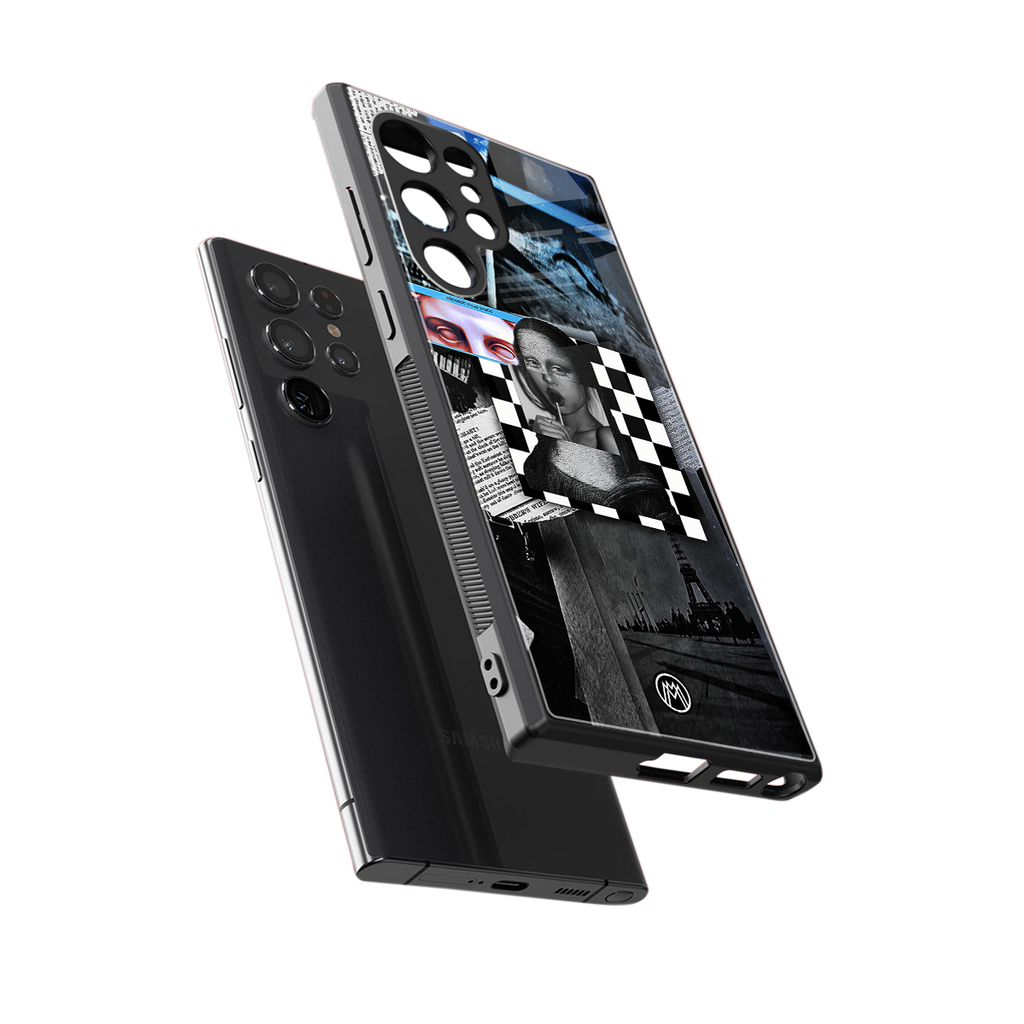 aesthetic mona lisa art back phone cover | glass case for samsung galaxy s24 ultra