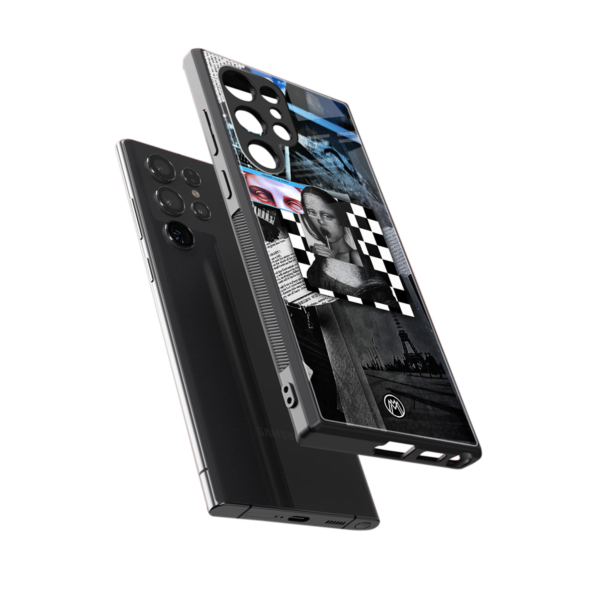 aesthetic mona lisa art back phone cover | glass case for samsung galaxy s24 ultra