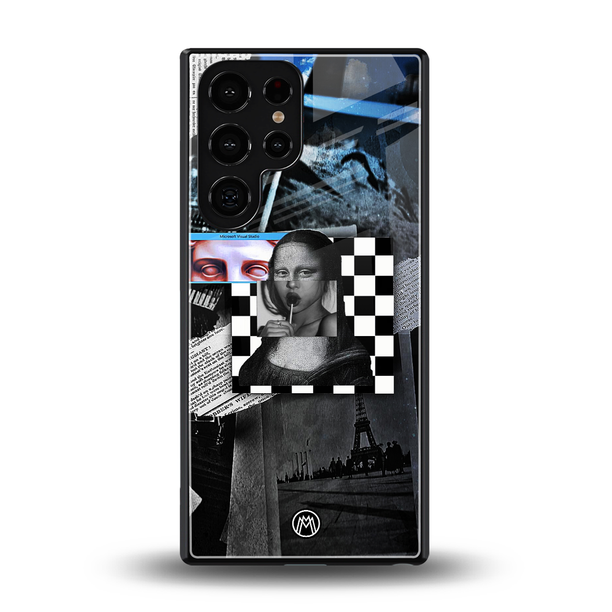 aesthetic mona lisa art back phone cover | glass case for samsung galaxy s25 ultra