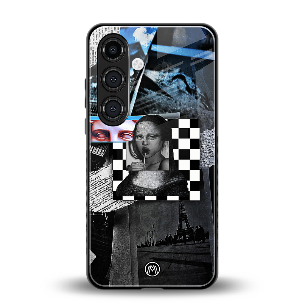 aesthetic mona lisa art back phone cover | glass case for samsung galaxy s24 fe