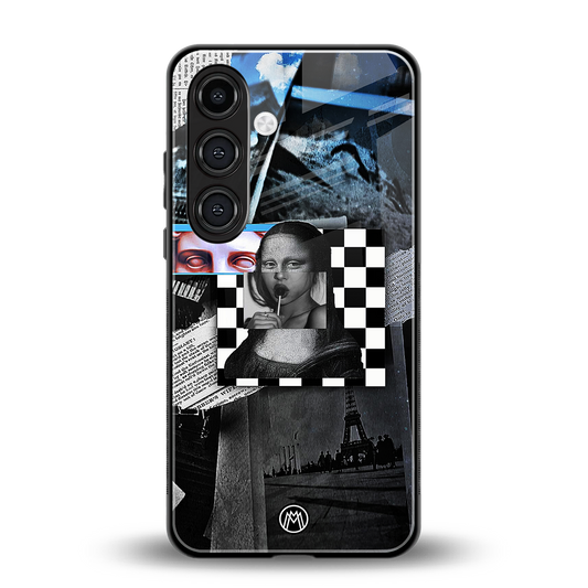 aesthetic mona lisa art back phone cover | glass case for samsung galaxy s24 fe