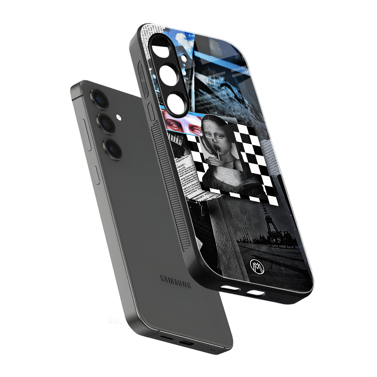 aesthetic mona lisa art back phone cover | glass case for samsung galaxy s24 plus