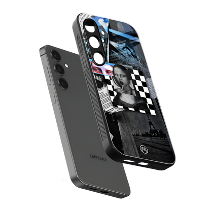 aesthetic mona lisa art back phone cover | glass case for samsung galaxy s24 plus