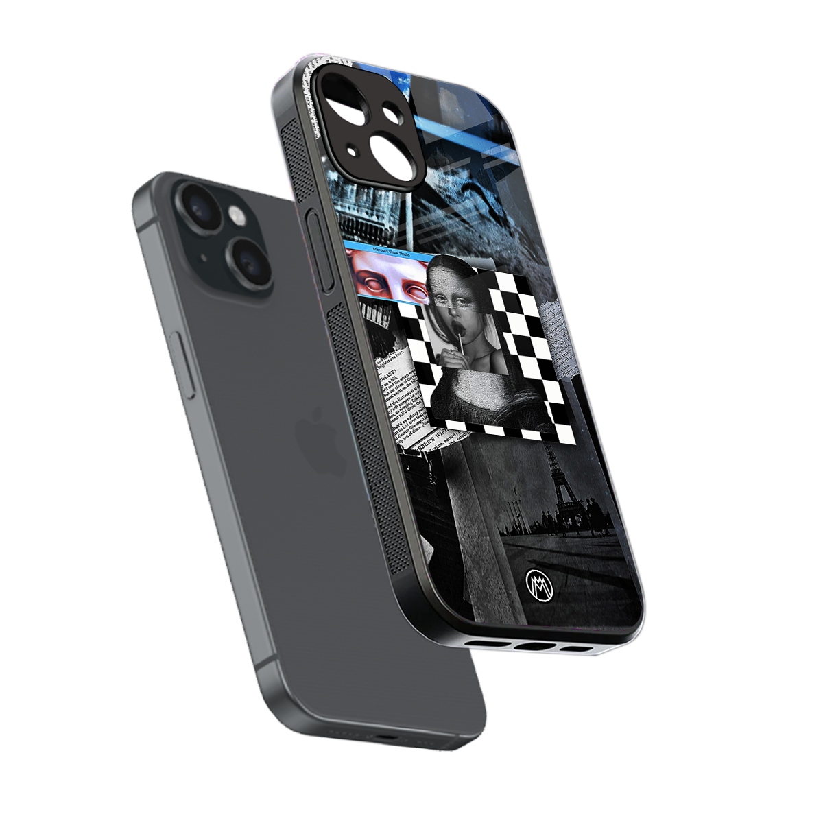 aesthetic mona lisa art back phone cover | glass case for iphone 14