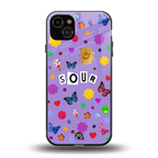 afternoon treat back phone cover | glass case for iphone 14 plus