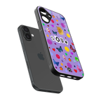 afternoon treat back phone cover | glass case for iphone 16 plus